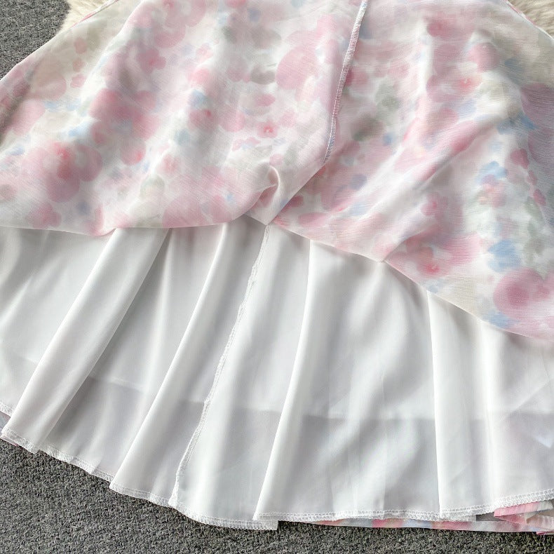 Women's Skirt Floral Two-piece Set