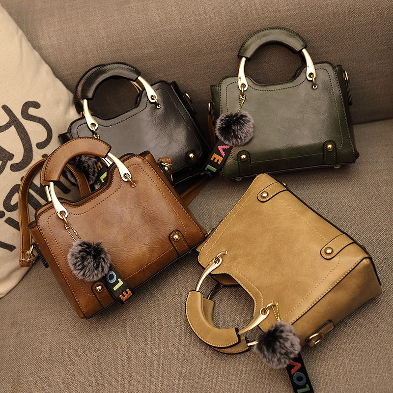 Vintage PU Polyester Handbag