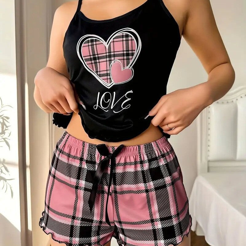Breathable Backless Camisole Shorts For Women