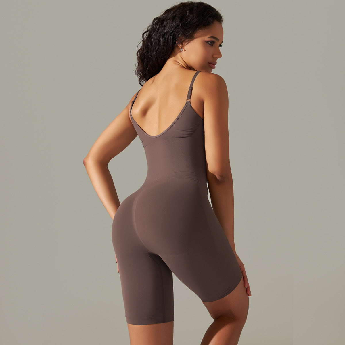 High Elastic Jumpsuit Shorts Sports Running Fitness Clothes Women
