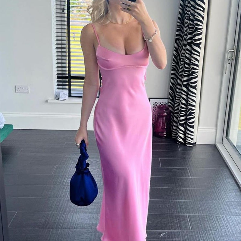 Camis Satin Sleeveless Slip Sexy Dresse