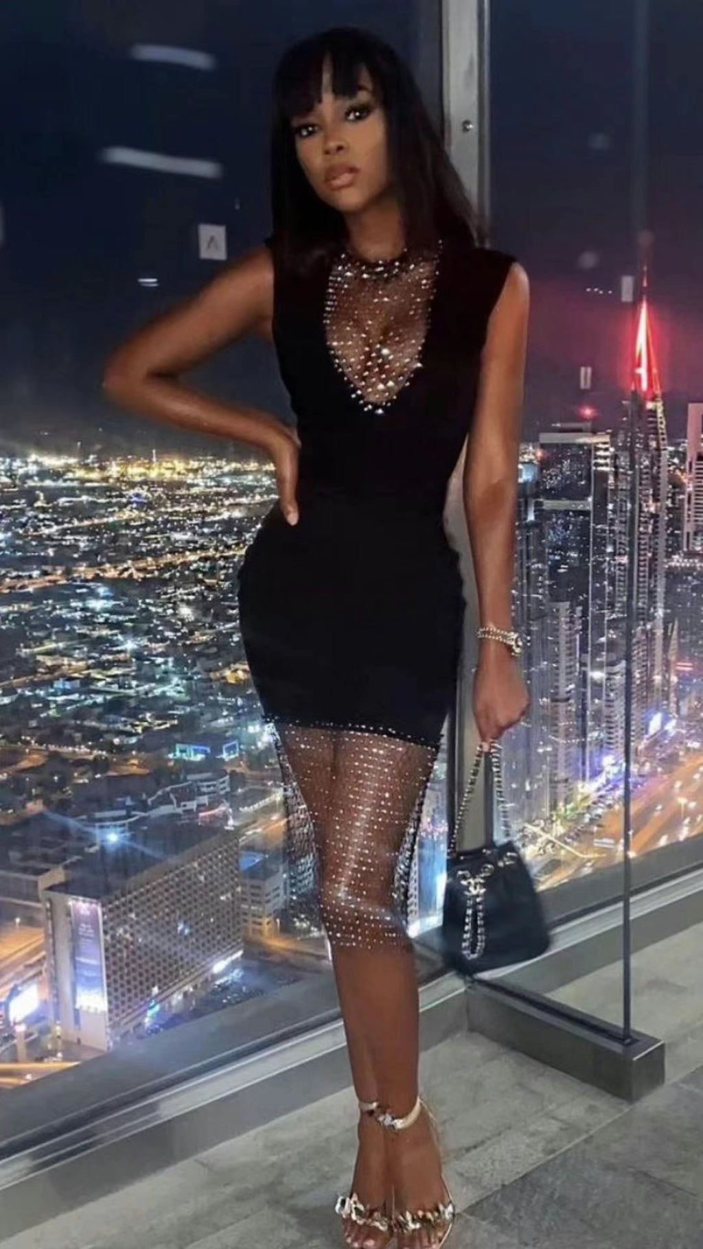 Midi Bandage One-piece Dress