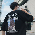 Short Sleeve Men T-shirt Trendy Clothes Summer Loose Half