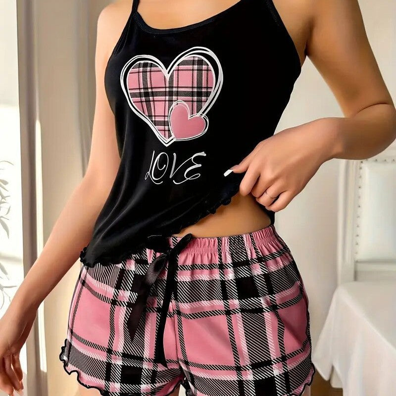 Breathable Backless Camisole Shorts For Women