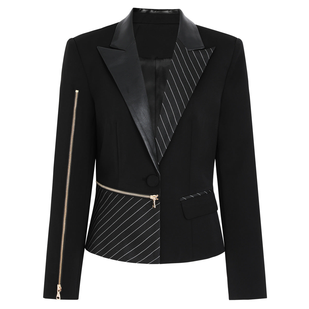 Springautumn Fashionable Patchwork Blazer For Women