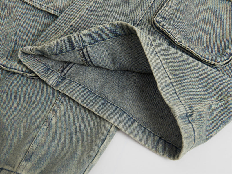 Fashion Straight Denim Pants Men And Women