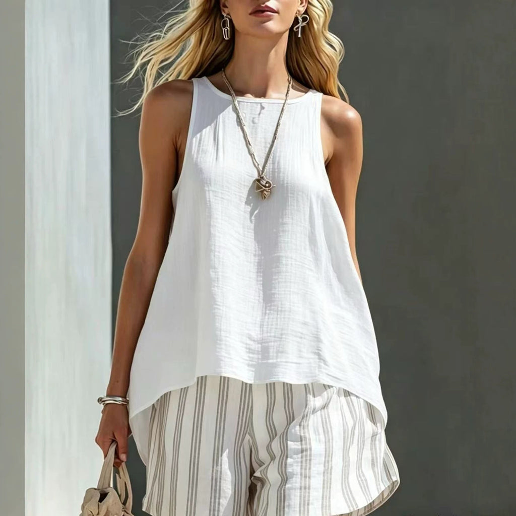 Solid Color V-Neck Long-Sleeve Shirt Womens Loose-Fitting Button-Up Top