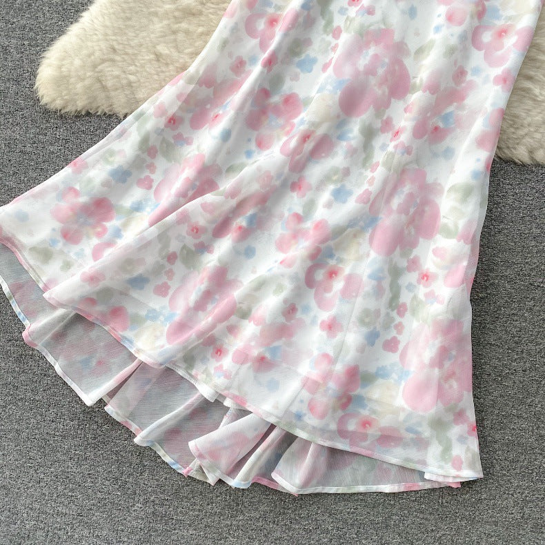 Women's Skirt Floral Two-piece Set