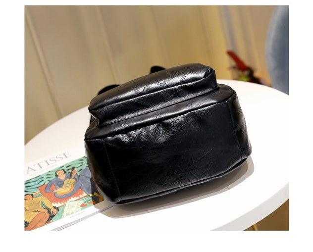 Women's PU Backpack Leisure Fan Student Backpack