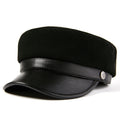 Fashion Sheepskin Flat-top Hat