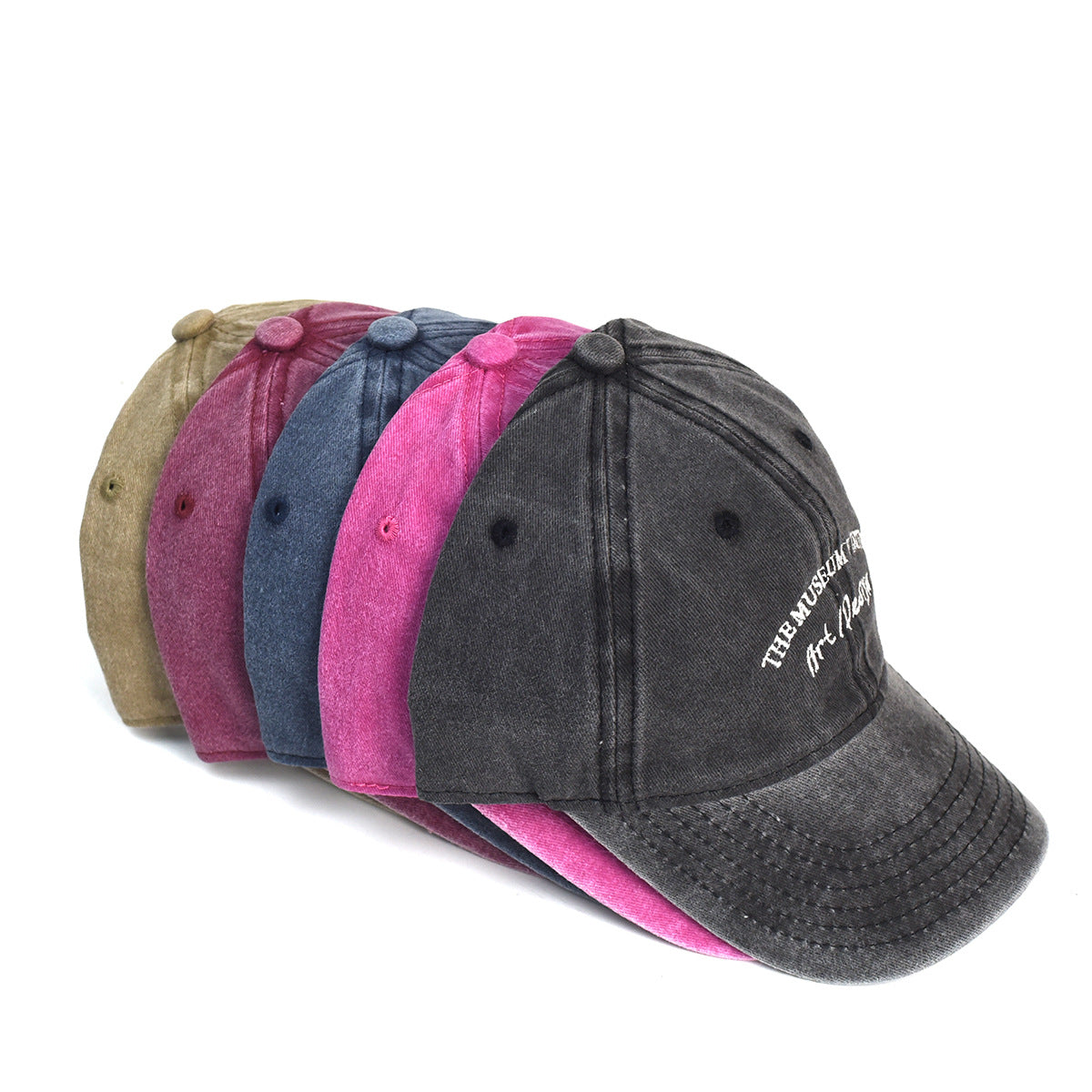 Washed Cotton Printed Hat Old Dad Hat